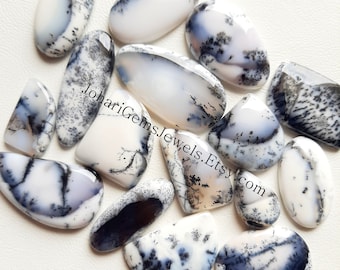 Details about   Lovely Lot Natural Dendrite 20X20 mm Round Cabochon Loose Gemstone 