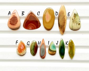 New Mexican Imperial Jasper Cabochon Loose Gemstone For Jewelry Making, AAA+ Natural Imperial Jasper Gemstone For Wire Wrap - 24937-24947