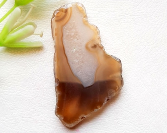 Brown Window Druzy Cabochon Loose Gemstone, AAA+ Brown Window Druzy Gemstone For Jewelry Making, Pendant, Gemstone - 24539-24542