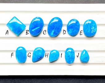 Paraiba Color Rainbow Moonstone Cabochon Loose Gemstone, AAA+ Paraiba Color Rainbow Moonstone For Handmade Jewelry and Wirewrap- 27875-27884