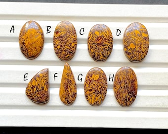 NEW Maryam Jasper Cabochon Loose Gemstone For Jewelry Making, AAA+ Natural Maryam Jasper Gemstone Cabochon For Wire Wrap - 31708-31715