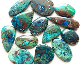 Top Quality Azurite Cabochon Wholesale Lot By Weight With Different Shapes And Sizes Used For Jewelry Making