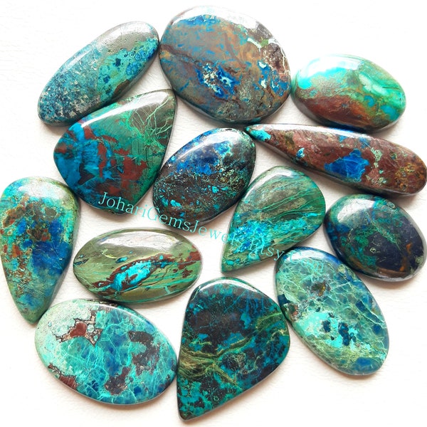 Top Quality Azurite Cabochon Wholesale Lot By Weight With Different Shapes And Sizes Used For Jewelry Making