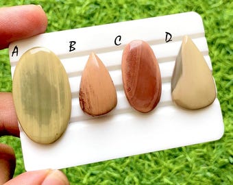 New Mexican Imperial Jasper Cabochon Loose Gemstone For Jewelry Making, AAA+ Natural Imperial Jasper Gemstone For Wire Wrap - 36801-36804