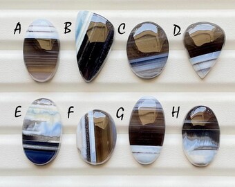 Vibrant Blue Owyhee Opal Cabochon Loose Gemstone For Jewelry Making, AAA+ Owyhee Blue Opal Gemstone For Handmade Jewelry - 24308-24315