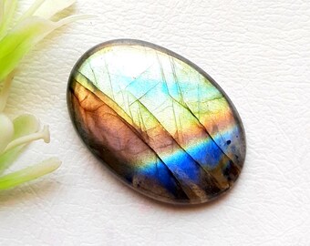 Multi Blue Labradorite Cabochon Loose Gemstone For Jewelry Making, AAA+ Natural Multi Blue Labradorite Gemstone For Wire Wrap - 23538-23541