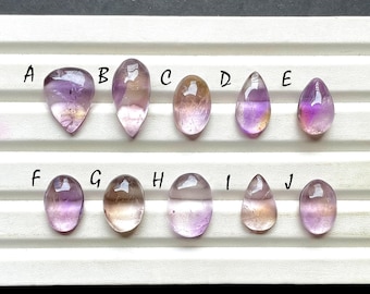 Selected Ametrine Cabochon Loose Gemstone For Jewelry Making, AAA+ Natural Ametrine For Handmade Jewelry And Wire Wrap - 31316-31325