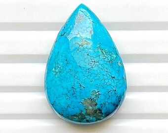 Natural Arizona Sleeping Beauty Turquoise Loose Gemstone For Jewelry Making , AAA+ Top Grade Arizona Turquoise Cabochon - 24460