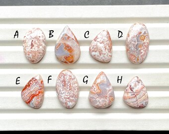 ROSETTA JASPER Cabochon Loose Gemstone For Jewelry Making, AAA+ Natural Rosetta Jasper Cabochon For Wire Wrapping - 31134-31141