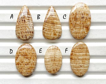 Selected Aragonite Cabochon Loose Gemstone For Jewelry Making, AAA+ Natural Aragonite Cabochon Gemstone For Wire Wrap - 28936-28941