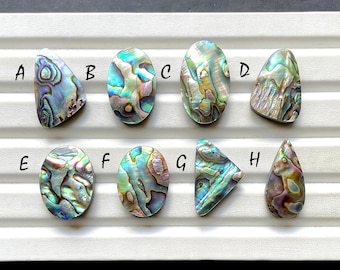 ABALONE SHELL Cabochon Loose Gemstone For Jewelry Making, AAA+ Natural Abalone Shell For Handmade Jewelry And Wire Wrap - 29469-29476