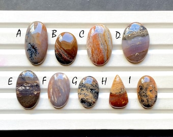 NEW Honey Dendritice Cabochon Loose Gemstone For Jewelry Making, AAA+ Natural Honey Dendritice Cabochon For Wire Wrap - 30515-30523