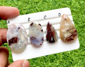 NEW Peruvian Opal Cabochon Loose Gemstone For Jewelry Making, AAA+ Natural Peruvian Opal Gemstone Cabochon For Handmade Jewelry -36982-36985