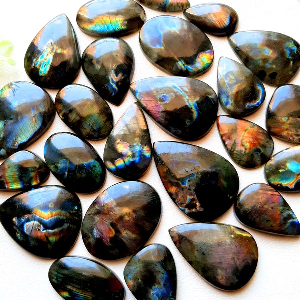 New Spectrolite Labradorite Wholesale Lot Cabochon By Weight With Different Shapes And Sizes Used For Jewelry Making , Pendant , Wirewrapped