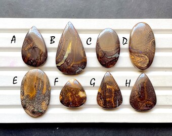 Latest Boulder Opal Cabochon Loose Gemstone For Jewelry Making, AAA+ Natural Boulder Opal Cabochon For Handmade Jewelry - 30925-30932