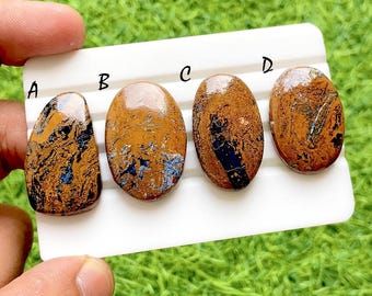 NEW Brown Pietersite Cabochon Loose Gemstone For Jewelry Making, Natural Pietersite Gemstone For Handmade Jewelry & Wire Wrap - 37182-37185