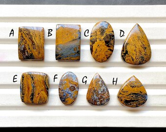 NEW Brown Pietersite Cabochon Loose Gemstone For Jewelry Making, Natural Pietersite Gemstone For Handmade Jewelry & Wire Wrap - 31820-31827