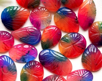 New Solar Quartz Carving Cabochon Wholesale Lot By Weight With Different Shapes And Sizes Used For Jewelry Making