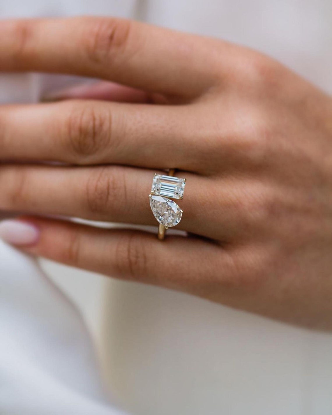 14K Gold Certified 4.25CT Yellow Cushion Cut Diamond Engagement & Wedding Ring