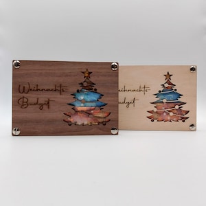 Geldgeschenk | Geschenkkarte aus Holz | Weihnachts-Budget | Baum | Geldgeschenk Verpackung | Geschenkverpackung | Kleinigkeit zu Weihnachten
