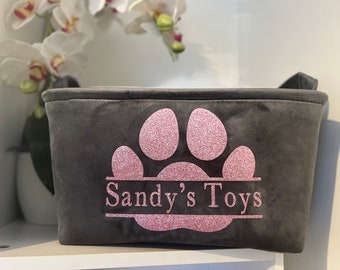 Personalised Pet storage toy basket