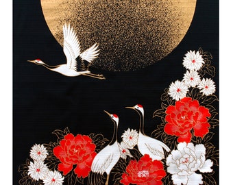 Kazahana Small Furoshiki “Crane” | Japanese Wrapping Cloth | Made in Japan