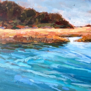 Original Painting of  Harpswell,  Maine.  8&quot;X10&quot;  Fine Art Print in a  11&quot;X14&quot;  archival matte. Signed and Dated.