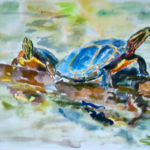 Original Turtle Art - Etsy