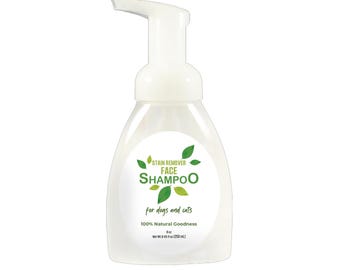 Natural Pet Face Shampoo: Tear Stain Remover with Vitamin C