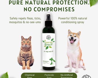 Natural Non-Toxic Dog & Cat Repellent Spray: Herbal Scent
