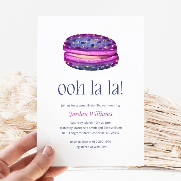 Ooh La La Invitation Etsy