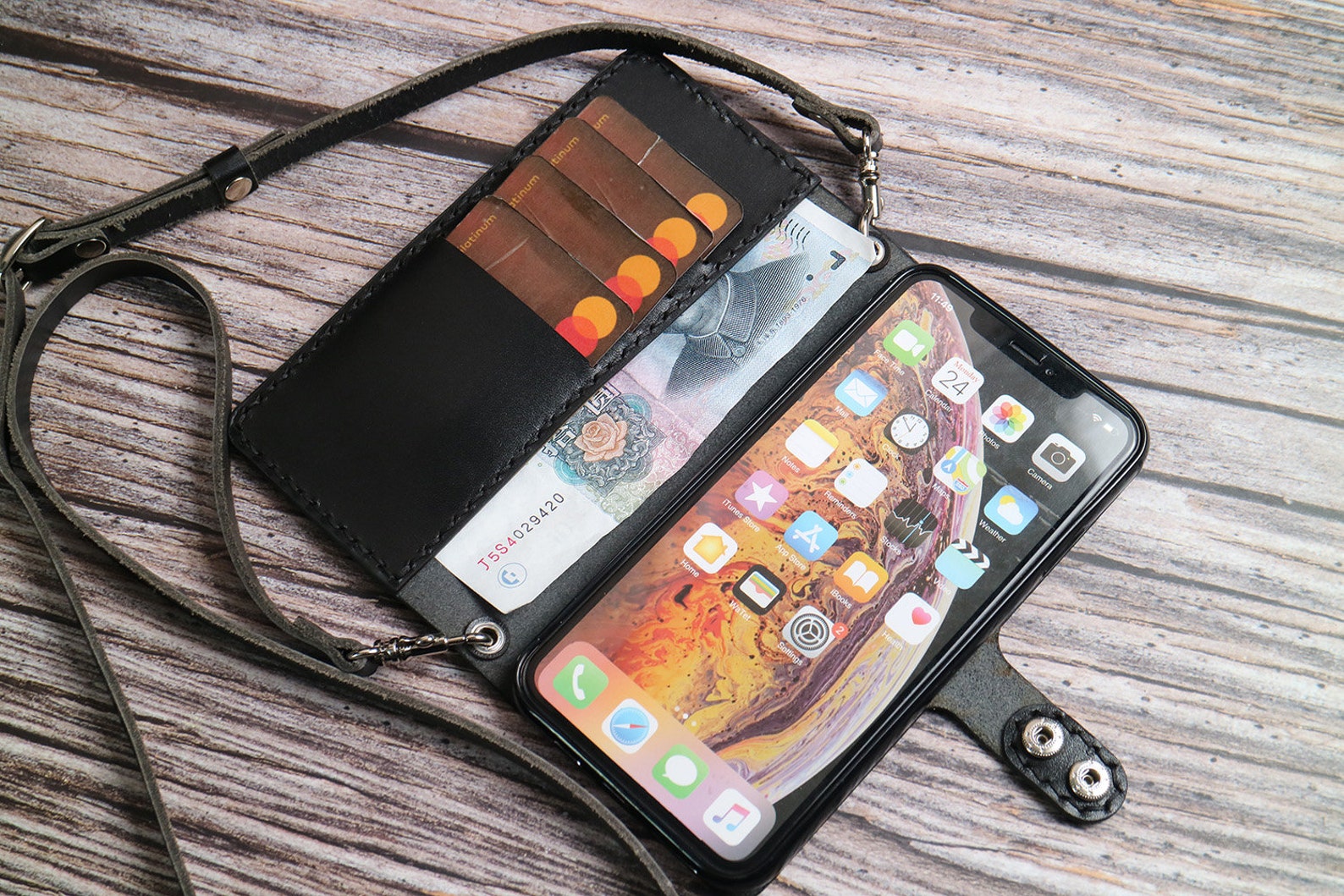 Crossbody Strap Flip Iphone 14 Pro Max 13 Pro Max / 12 11pro Etsy