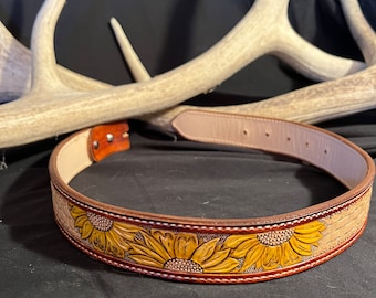 Custom Tooled Leather Belt