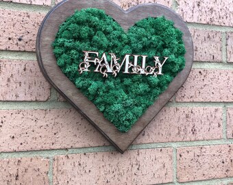 Mother’s Day Moss heart