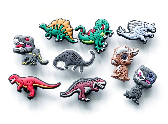 crocs charms dinosaur
