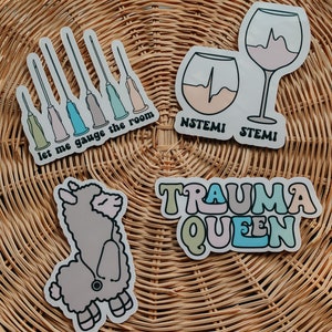 Trauma/ER nurse sticker pack