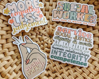 Social Worker Sticker Pack