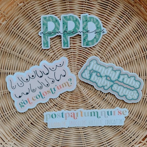 Postpartum Nurse Sticker Pack