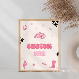 Primer cartel personalizado de rodeo, póster personalizado de primer cumpleaños de vaquera, fiesta de primer cumpleaños de vaquera disco, hombre, me siento como si fuera uno, Corjl 28 CG1