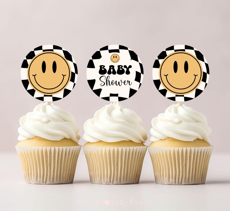 Little Dude babyshower uitnodigingsbundel zwart geruite uitnodiging retro set 109 ALD1 afbeelding 9