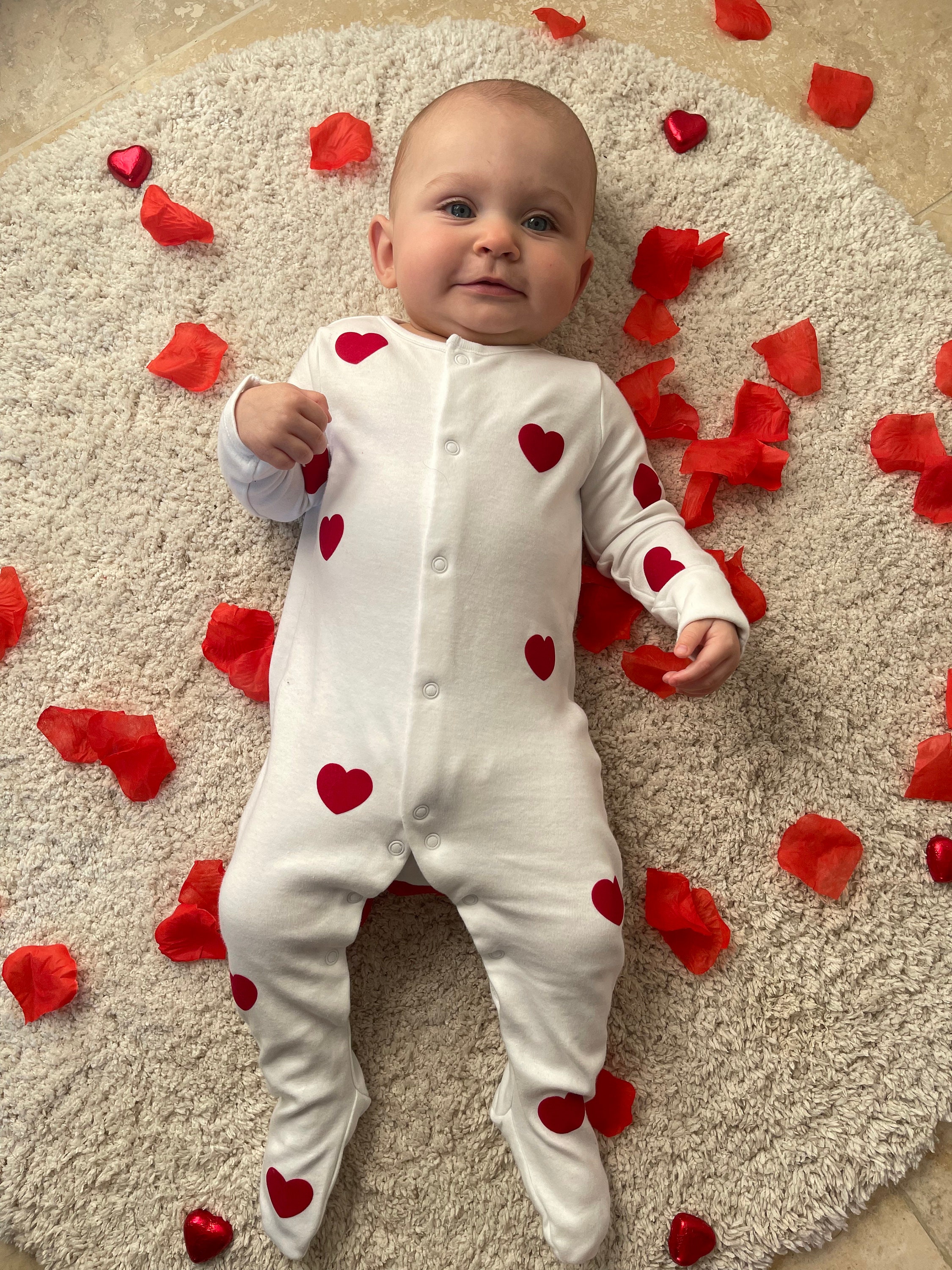 Kleding Jongenskleding Babykleding voor jongens Gilets Boys Valentine’s Day Vest Suit Infant Heartbreaker Heart Outfit 