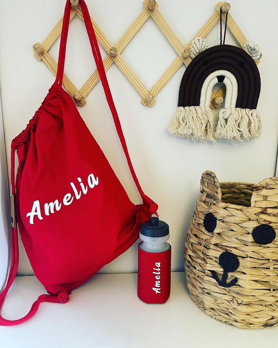 Personalised Gym Bags Back to School Cotton Pe Kit Bags Etsy