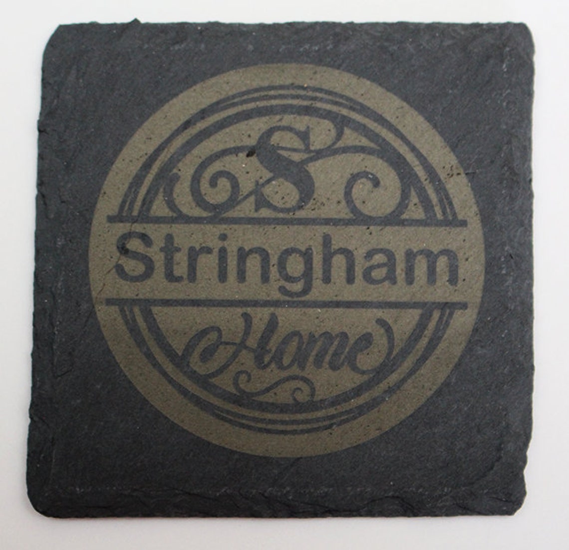 Personalized Slate Coasters Engraved Etsy