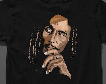 Bob Marley Black Out Shirt