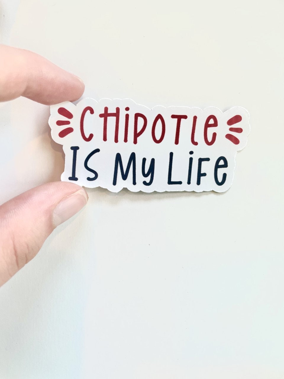 Chipotle Is My Life Funny WaterResistant Meme Stickers Etsy
