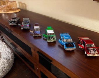 Colección de muscle cars de fundición a presión estilo vintage / Escala 1:24 / Puertas y capós que se abren / Autos clásicos americanos / Decoración de exhibición