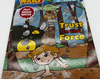 Libro de Star Wars para pintar con agua – Libro de actividades de Yoda: Confía en la Fuerza – Recuerdo de fiesta del 4 de mayo – Disney Lucasfilm 2022