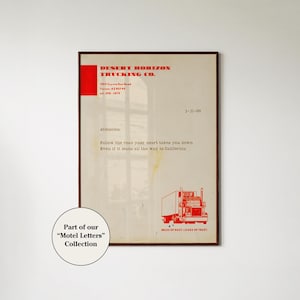 Impresión artística digital "Sigue tu corazón a California", membrete retro del oeste con cita inspiradora, decoración de pared ecléctica del suroeste de mediados de siglo.