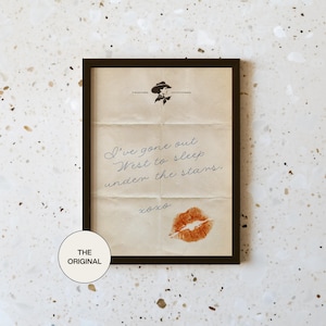 Stampa artistica vintage effimera Gone Out West, arte murale romantica estetica western, arredamento boho western, download digitale, più dimensioni incluse