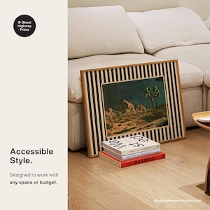 Comes with multiple file sizes so you can scale it to fit over 20 standard frames— from small desk accents to large statement pieces.